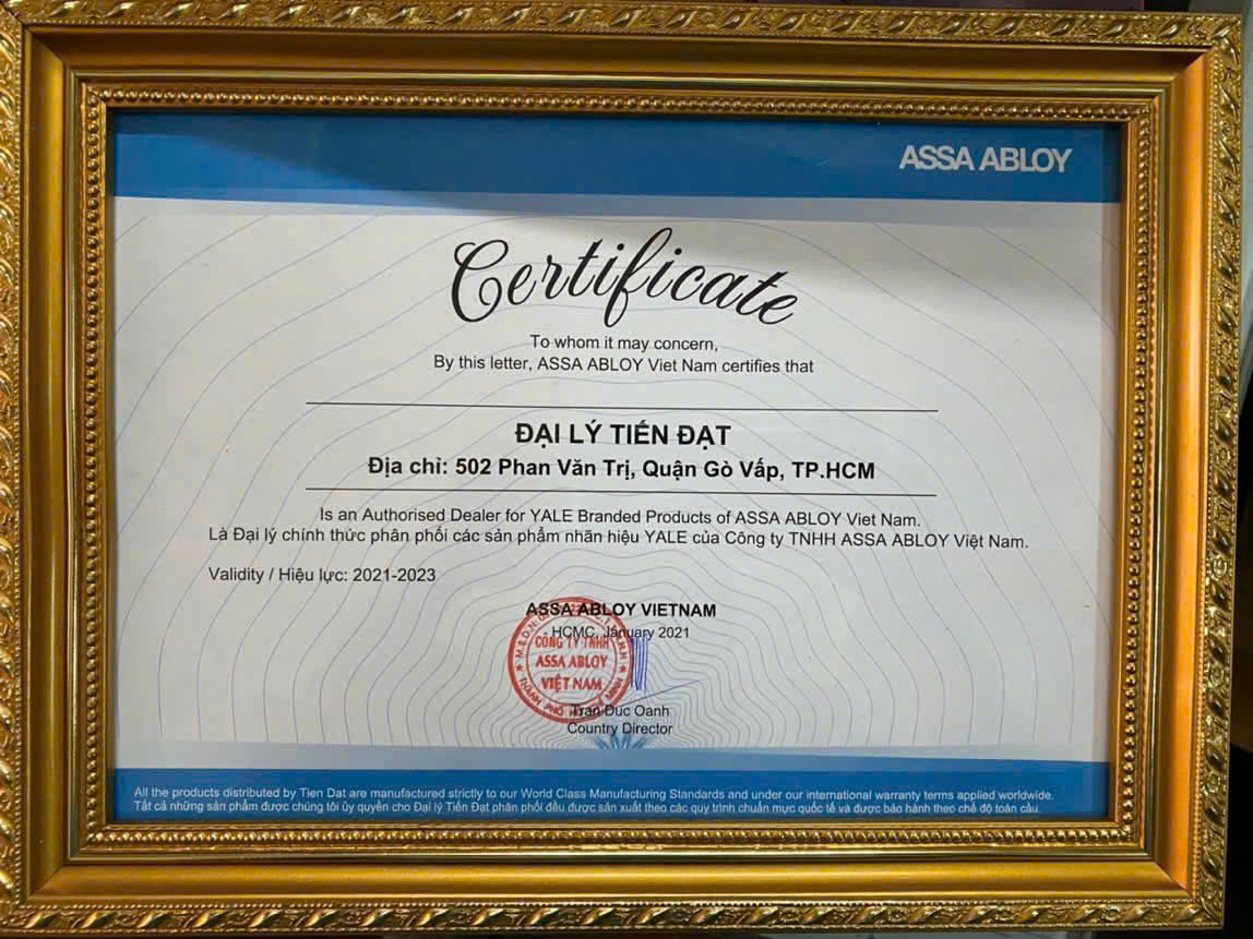 khóa cửa vân tay Yale