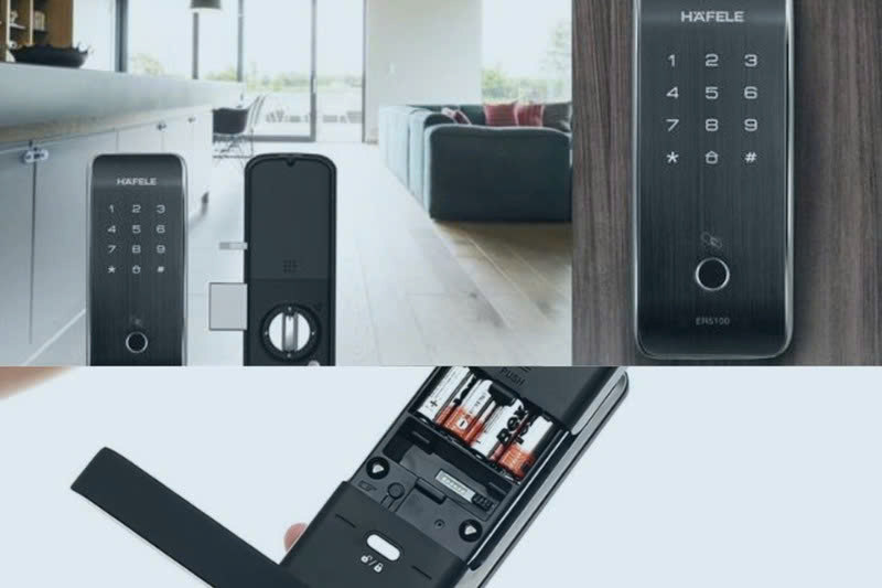 khóa cửa điện tử hết pin